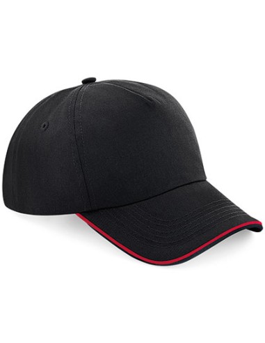 BEE-B25c-Authentic 5 Panel Cap - Piped Peak